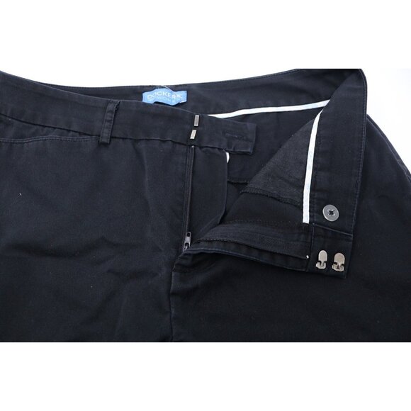 Dockers Pants Womens 12 Black Individual Fit Cropped Stretch Straight VTG - Picture 3 of 12